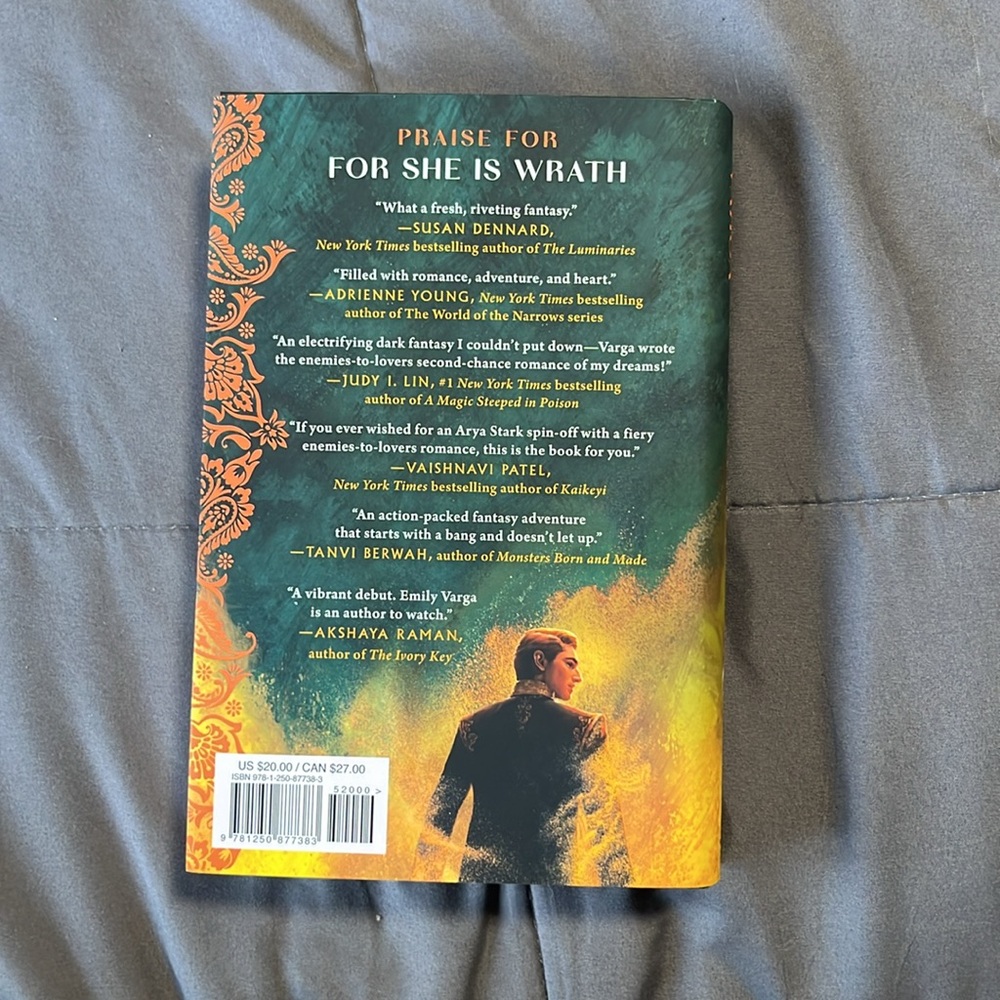 for she is wrath by emily varga hardcover fantasy fiction book - Picture 2 of 4